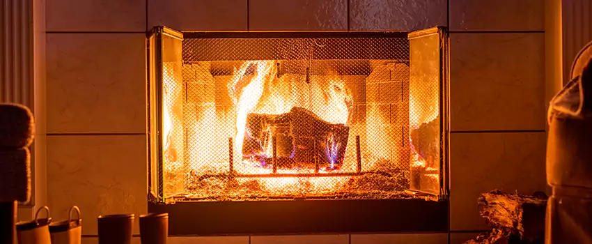 Mendota Hearth Landscape Fireplace Installation in Reidsville, North Carolina